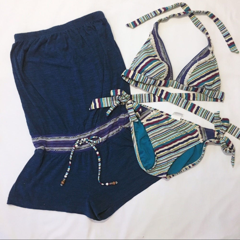 Lucky Brand Bikini and Coverup
